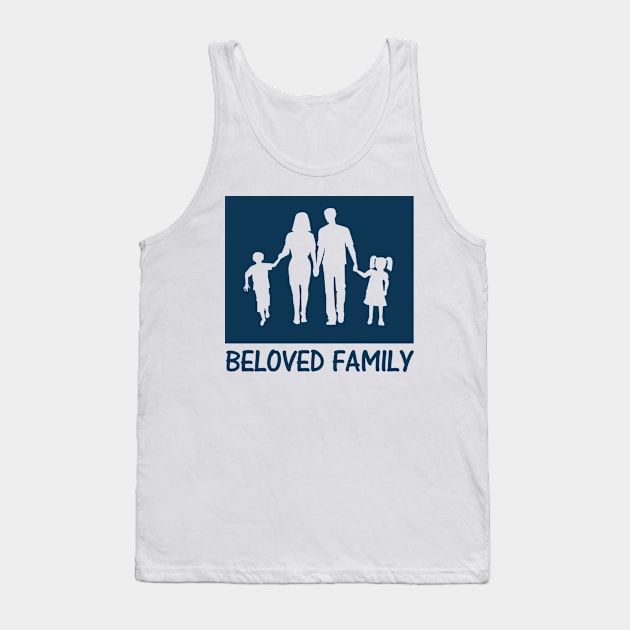 Family mother father son child Tank Top by williamarmin